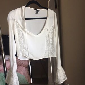 White Flowy Blouse